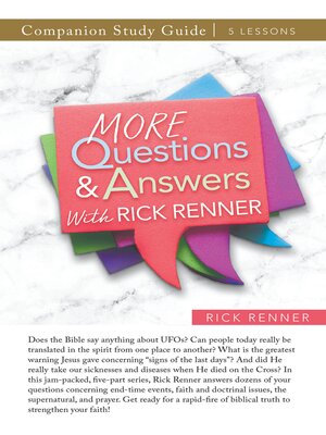 cover image of More Questions and Answers With Rick Renner Study Guide